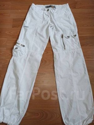 Летние брюки в стиле карго, 100% х/б, р. 40- 42