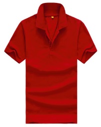 Однотонная футболка-поло Цвет: БОРДО