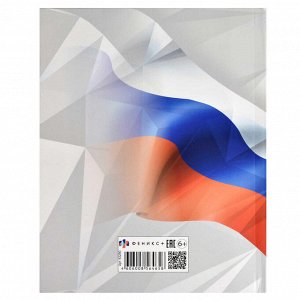 Дневник российского школьника, А5+, 48 л, интегральный переплёт, конгрев, выборочный УФ-лак, матовая ламинация