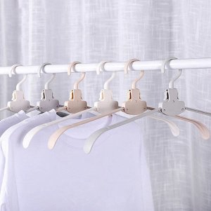 Набор складных пластиковых вешалок 5 шт для футболок и рубашек ВП-038