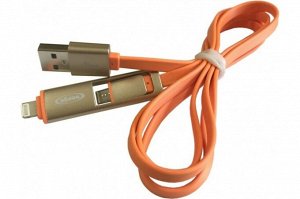 875 Кабель ОБЛИК micro USB &  5/6 цветной 875, шт