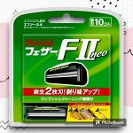 Запасные кассеты с двойным лезвием для станка Feather F-System &quot;FII Neo&quot; 10 шт