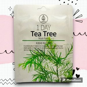 Med B. Тканевая маска с экстрактом чайного дерева, 1 Day Tea Tree Mask Pack 27 мл