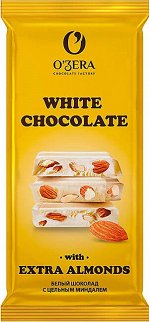 Шоколад O&#039;Zera White and Extra Almond 90г