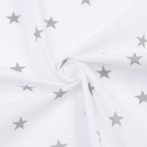 Пелёнка Крошка Я "Звёздочки" цв.белый, 73*120 см, 100% хлопок