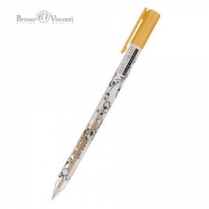 Ручки гелевые BRUNO VISCONTI НАБОР 3 ЦВЕТА, "Uni Write.GOLD/SILVER/WHITE", линия письма 0,7 мм, 20-0311