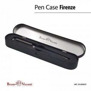 Ручка подарочная шариковая BRUNO VISCONTI "Firenze", корпус черный, 1 мм, футляр, синяя, 20-0298/01