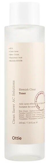 Тонер для проблемной кожи Blemish Clean Toner