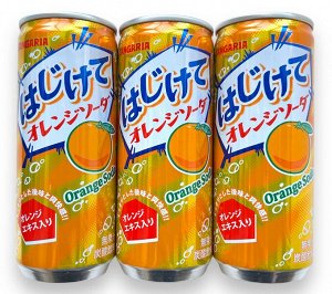 Напиток газированный SANGARIA ORANGE SODA вкус апельсин, ж/б 250г