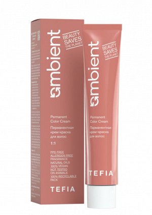 Тефия, Перманентная крем краска для волос Tefia Ambient 7.0 Блондин натуральный, 60 мл