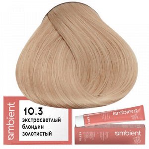 Tefia Краска для волос 10.3 Экстра светлый блондин золотистый перманентная Tefia Ambient 60 мл Тефия
