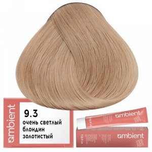 Tefia Ambient Краска для волос 9.3 Очень светлый блондин золотистый пермаментная Тефия 60 мл