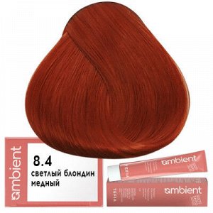 Tefia Ambient Краска для волос 8.4 Светлый блондин медный пермаментная Тефия 60 мл
