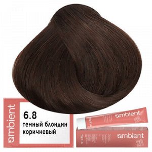 Tefia Ambient Краска для волос 6.8 Темный блондин коричневый пермаментная Тефия 60 мл