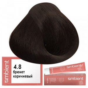 Tefia Ambient Краска для волос 4.8 Брюнет коричневый пермаментная Тефия 60 мл
