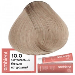 Тефия, Перманентная крем краска для волос Tefia Ambient 10.0 Экстра светлый блондин натуральный, 60 мл