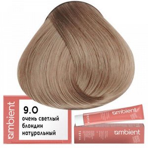 Tefia Ambient Краска для волос 9.0 Очень светлый блондин натуральный пермаментная Тефия 60 мл