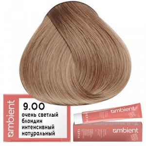 Тефия, Перманентная крем краска для волос Tefia Ambient 9.00 Очень светлый блондин интенсивный натуральный, 60 мл