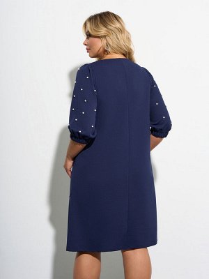 Платье 0218-2 тёмно-синий