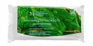 Мыло туалетное 100 гр. "Альпийская свежесть" в цветной обертке флоупак марки Ординарное