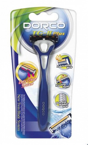 Dorco TG-II PLUS бритвенная система 2 лезвия, 1станок + 1кассета
