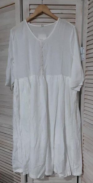 Платье Смешанный хлопок+лен
ОГ 110 см, плечи 41 см, ОТ 108 см, длина 108 см