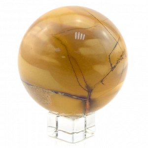 Сувенирный шар из яшмы мукаит, диаметр 73мм