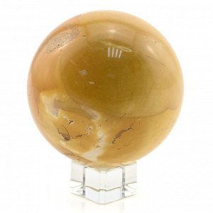 Сувенирный шар из яшмы мукаит, диаметр 75мм