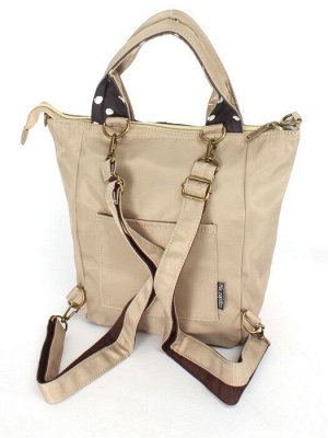 Рюкзак жен текстиль ZPT-MCS 8-3307  (сумка-change),  1отд. 1внеш,  1внут/карм,  бежевый 252217
