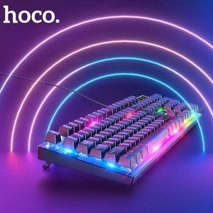Игровая клавиатура + мышь Hoco Colorful Lighting Gaming Set "Русская версия"