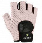 Перчатки спортивные женские, цвет розовый/черный