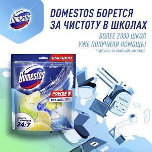 Domestos power 5 блок для унитаза Свежесть лайма и Свежесть океана, защита от микробов и налета 2X50+3X50 гр