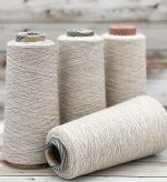 Пряжа для вязания, 100 гр, Lori 80% кардный меринос  20% полиакрил  1500м/100гр Овсянка меланж
