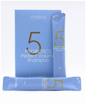 Шампунь с пробиотиками для объема волос Masil 5 Probiotics Perfect Volume Shampoo 8мл