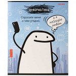 Тетрадь предметная 48 л А5 клетка &quot;Проф-Пресс Школьные мемасики&quot; Информатика. арт. 48-9652