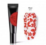 Гель-краска для стемпинга  красная 8ml