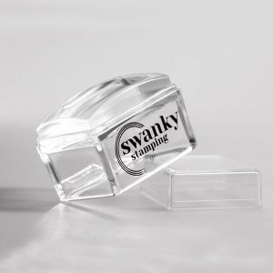 Штамп для стемпинга SWANKY STAMPING прозрачный прямоугольный (диаметр 3,5cm)