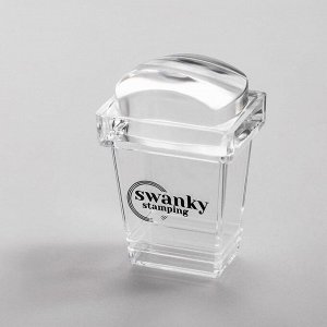 Штамп для стемпинга SWANKY STAMPING прозрачный прямоугольный высокий (диаметр 3,0cm)