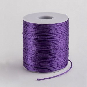 Шнур нейлоновый на бобине d=2 мм, L=100 м, фиолетовый