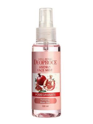 Deoproce Мист увлажняющий для лица с экстрактом граната Face Mist Well-Being Hydro Pomegranate, 100 мл