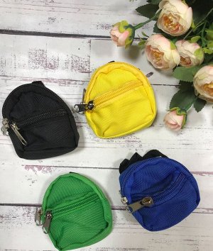Сумочка для кукол текстиль 7,5 см*6 см цв ассорт