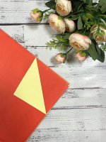 Пленка упаковочная красно-светло-жёлтый упаковка 20 листов