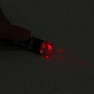 Лазерная указка "Мастер К", с карабином, 2 LED, 7 х 1.5 см