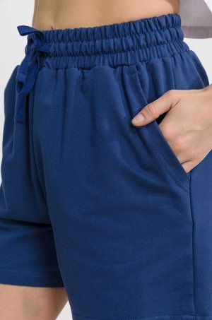 Женские удлиненные шорты из футера