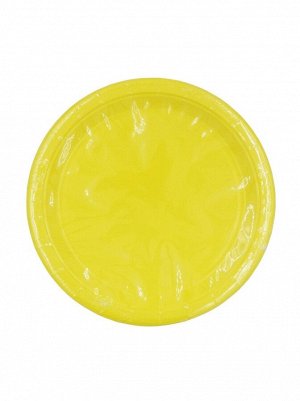 Тарелка бумага однотонная 12 шт 23 см цвет желтый HS-16-2