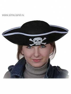 Шляпа Пират 28 х36 х7 см фетр