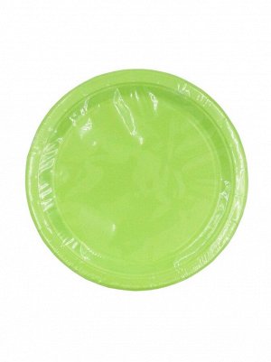Тарелка бумага однотонная 12 шт 23 см цвет салатовый HS-16-2