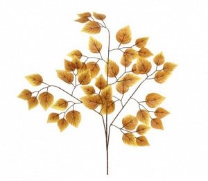 Ветка березы цвет коричневый лист 66 см HS-24-4
