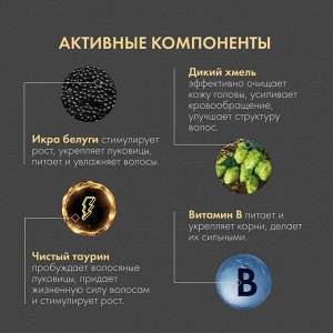 Натура Сиберика, Natura Siberica Шампунь-активатор для роста волос Белуга 250 мл.