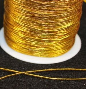 Шнур золотой 1 мм - 1 м